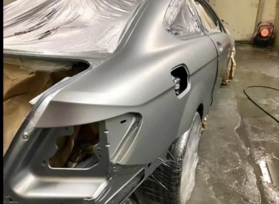 Mercedes C-Class primer stage during bodywork repair